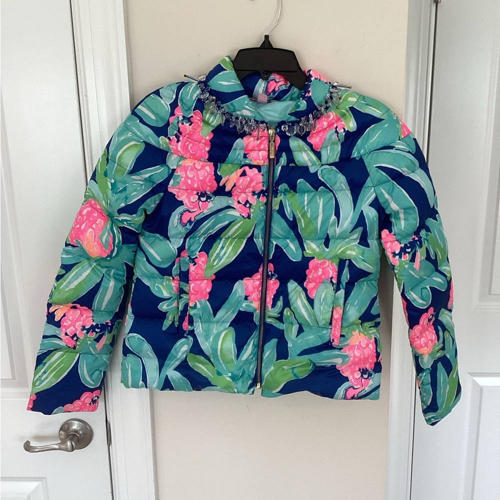 Lilly Pulitzer Carolena Down Puffer Jacket XS